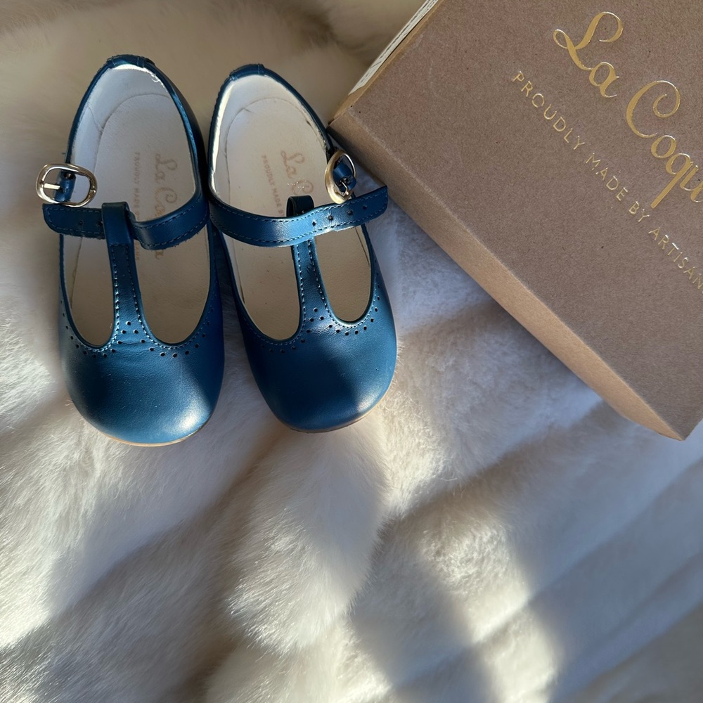 Kids Blue Mary Jane Shoes